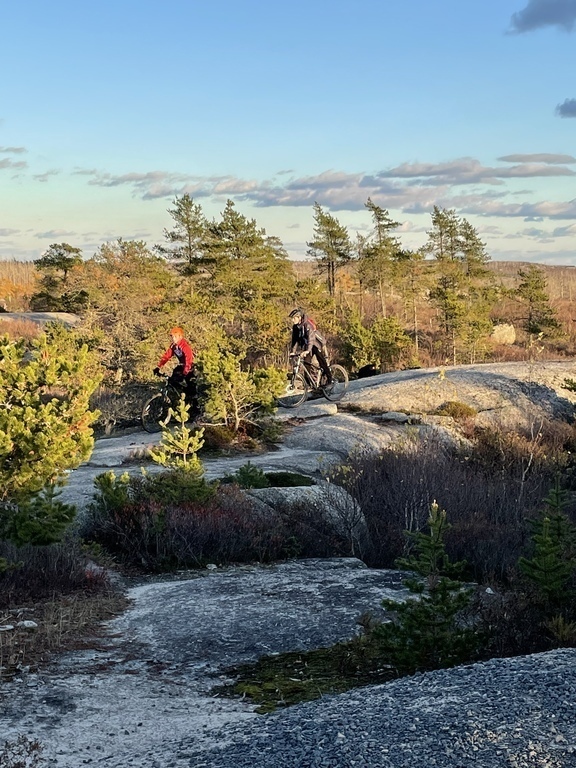 Mountain biking 20 minutes by car 