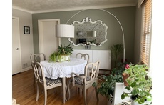 Large living room/dining room facing West