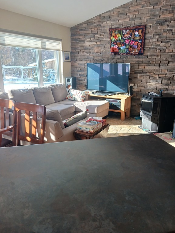 Living room view from kitchen