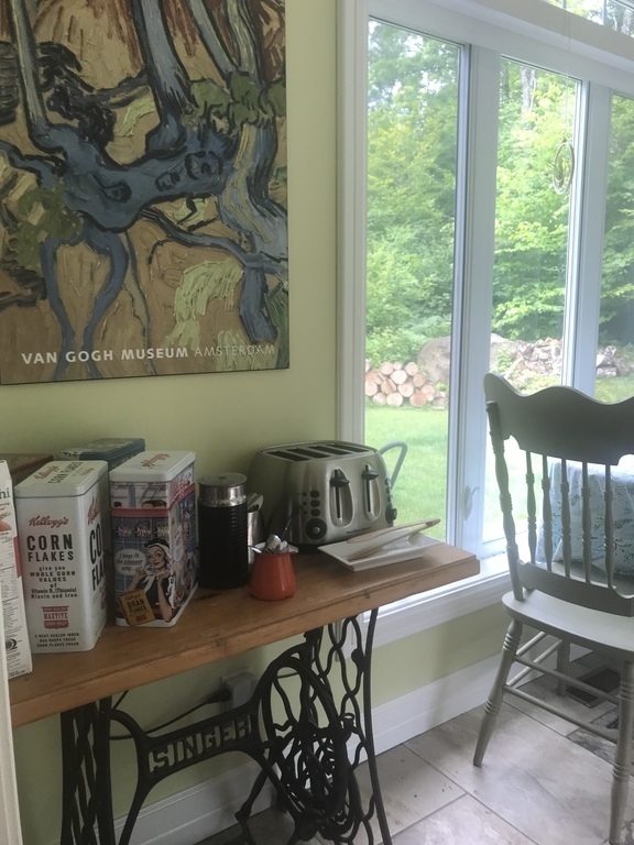 Veranda dans laquelle nous prenons notre petit déjeuner 