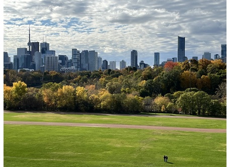 Riverdale Park - a walk away from our house - a great view of Toronto