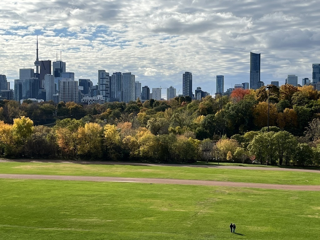 Riverdale Park - a walk away from our house - a great view of Toronto
