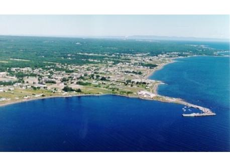 vue du littoral de notre village. La ville de Bathurst est à 20 kms.