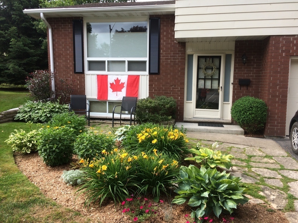 Our home on Canada Day July 1st