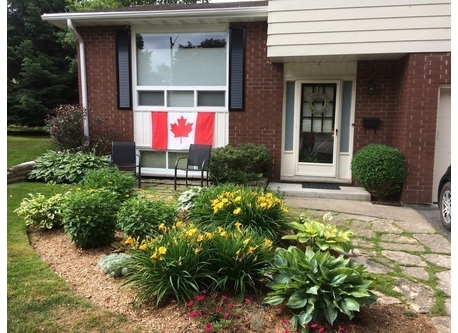Our home on Canada Day July 1st