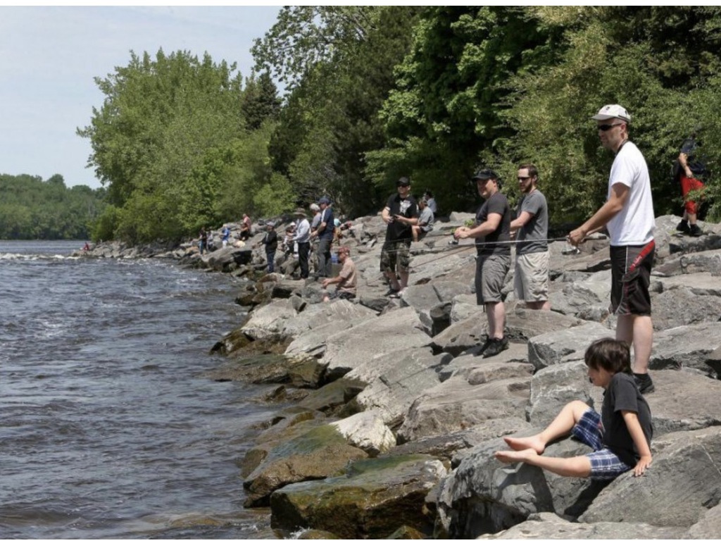 Parc de l’Ile de la Visitation, parcours de 10 km sur le bord du fleuve à quelques kilomètres de la maison