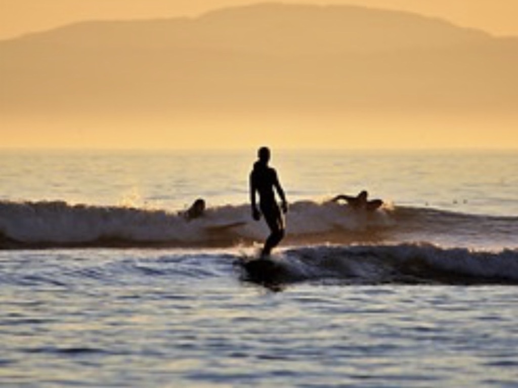 Surfers at French beach, 20 min away.
