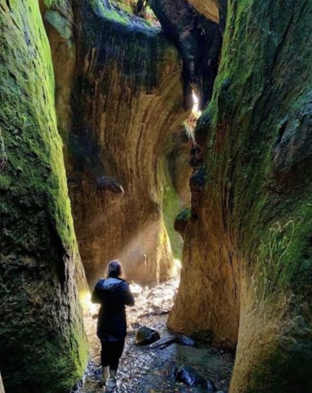 Hidden waterfall at Sombrio beach