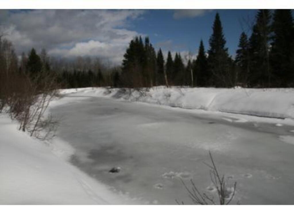 Rivière glacée à Stoneham