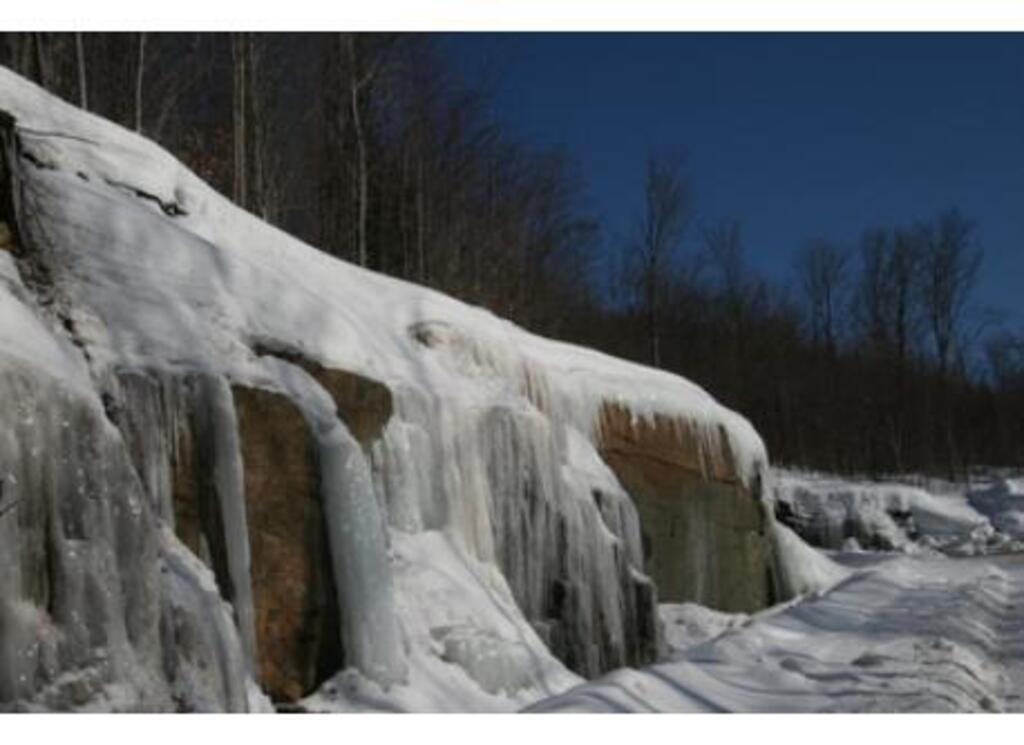 Le paysage d'hiver à Stoneham