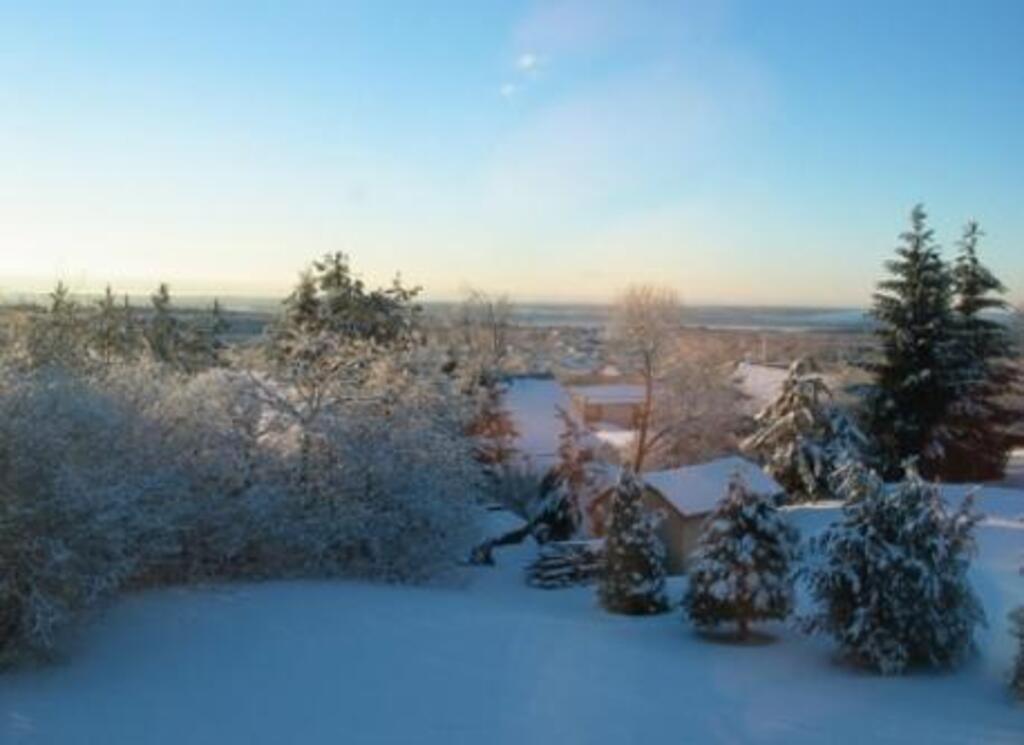 Vue vers le Sud en hiver.