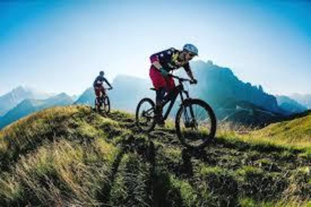 Mountain-biking throughout the county