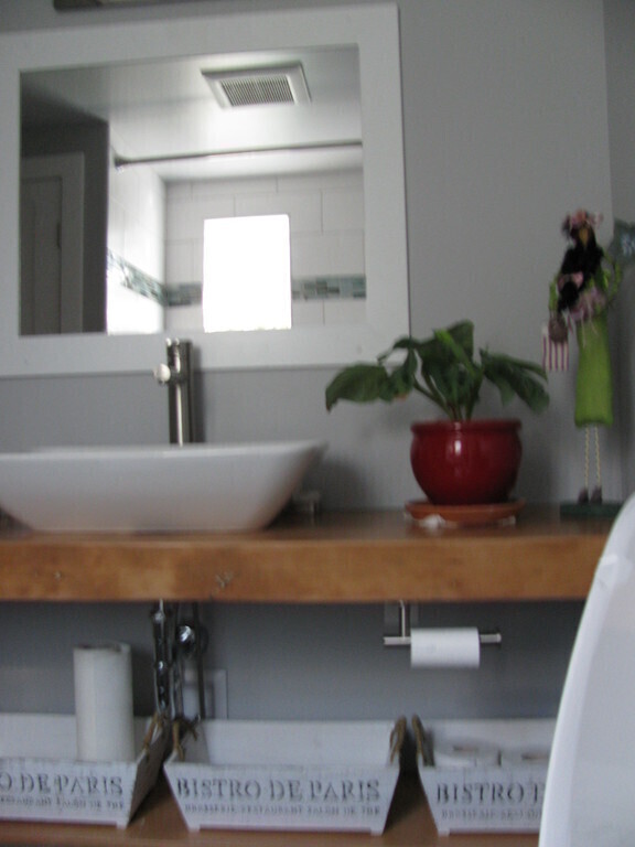 2 floor bathroom with tub and shower 