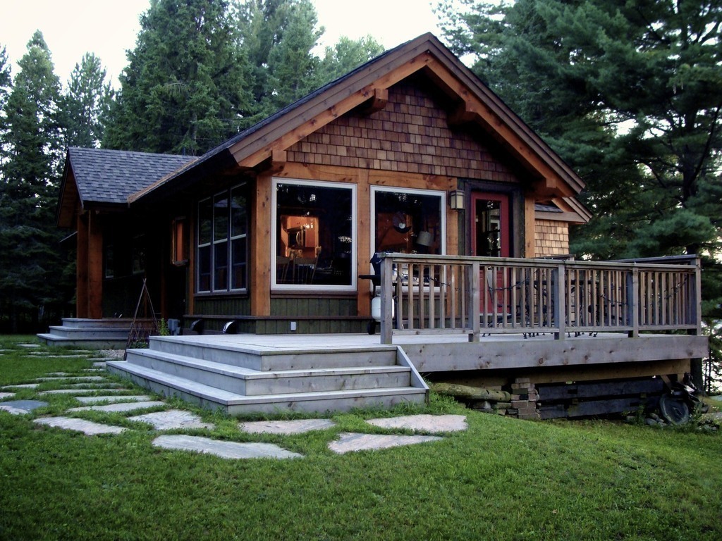 cottage and side deck
