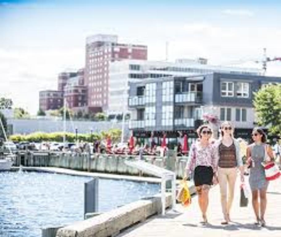 Boardwalk - 2 kms from our house - stretches along Halifax Harbour