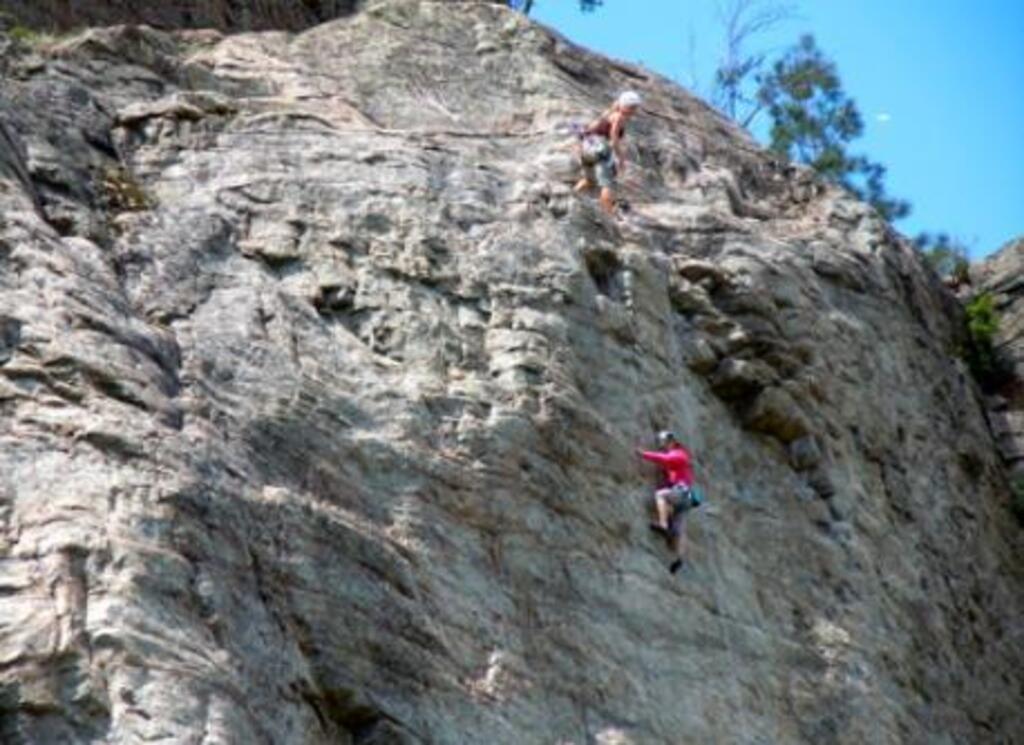 Skaha Bluffs, a popular rock climbing area is only minutes away