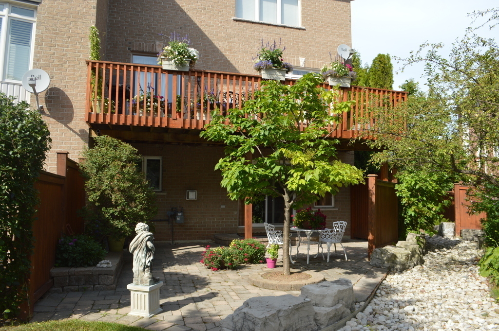 View of the back of our townhouse.