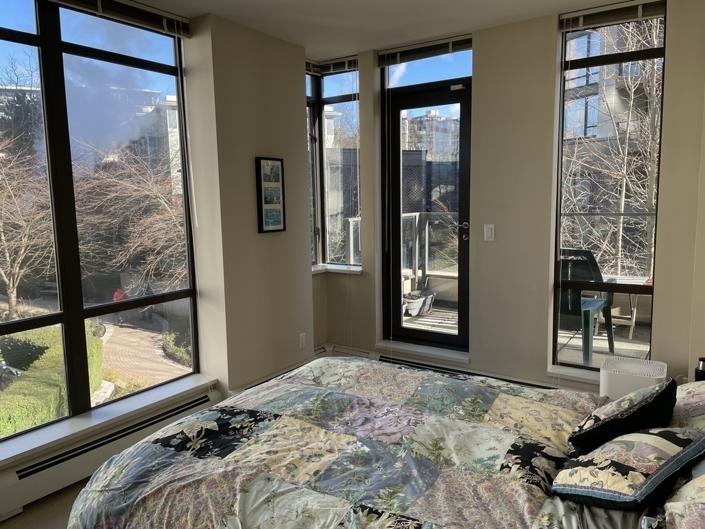 Main bedroom with ensuite bathroom and deck.