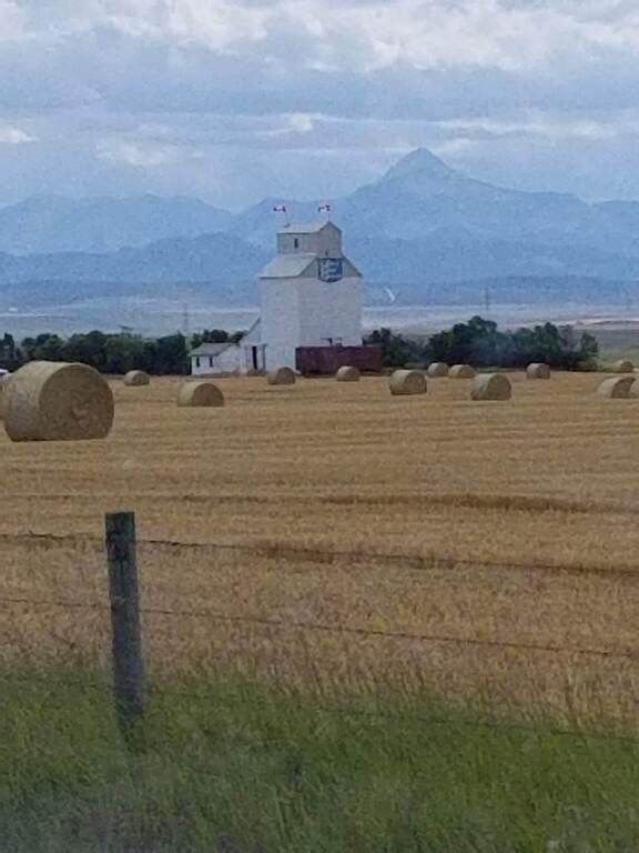 Prairies and mountains photo taken just south of Calgary