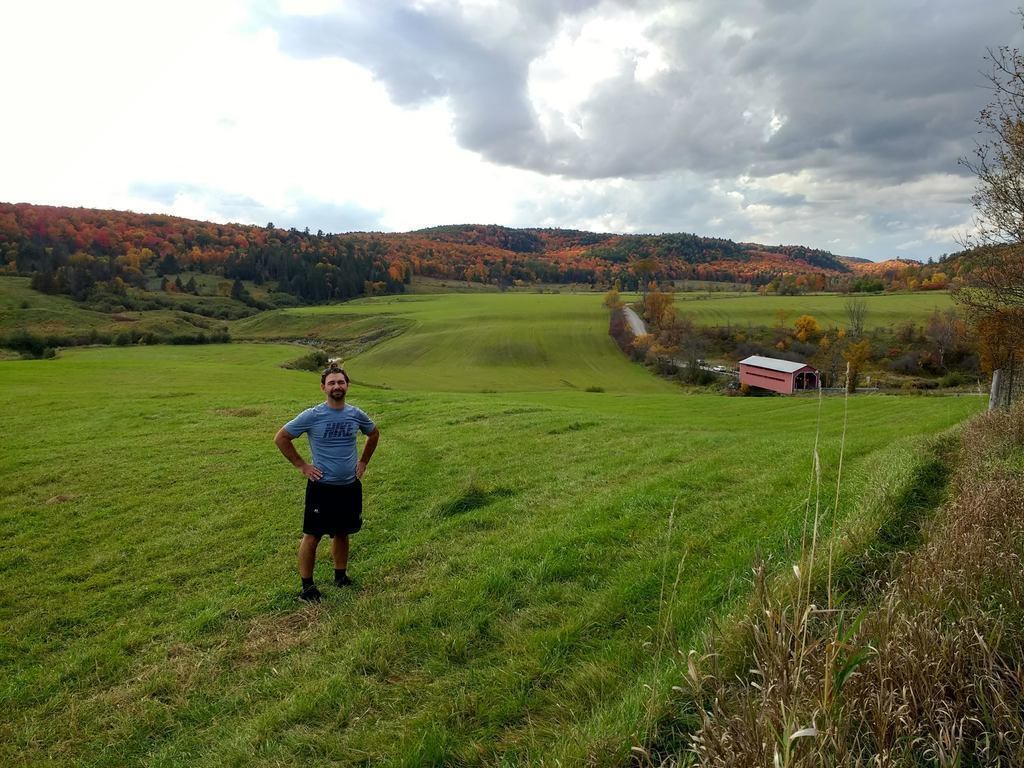 Covered bridge 10 minute walk away