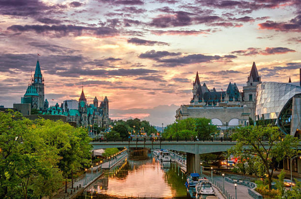 Rideau Canal in summertime