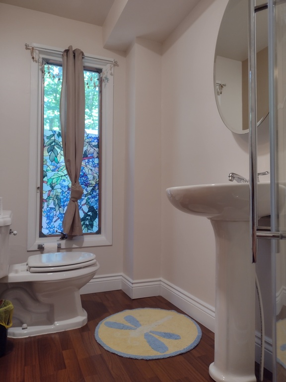 Suite bathroom with shower