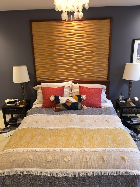 Second floor master bedroom queen sized bed