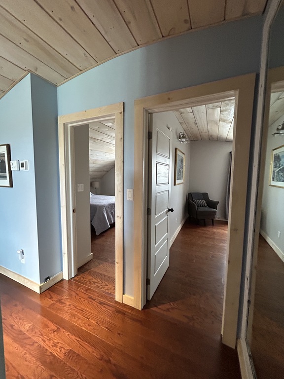 2 spacious bedrooms with full closets and storage areas.