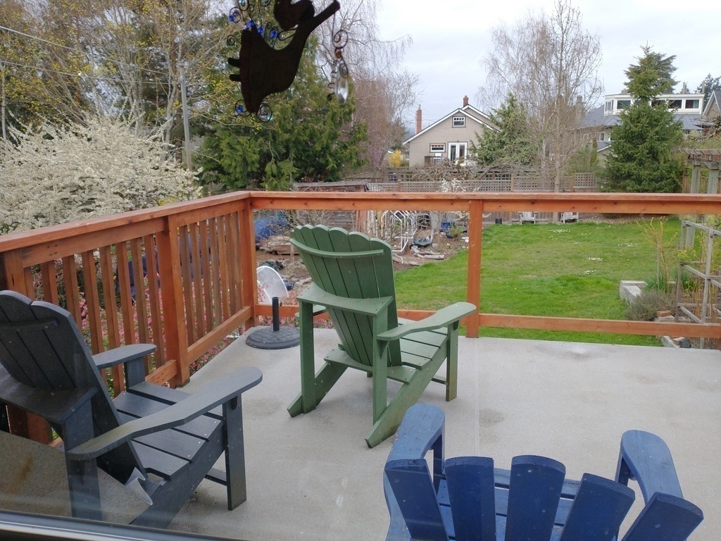 Back deck.