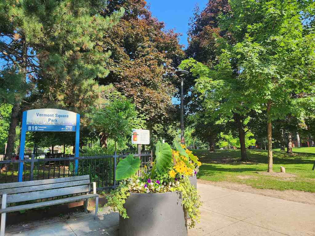 Lovely park at the top of our street