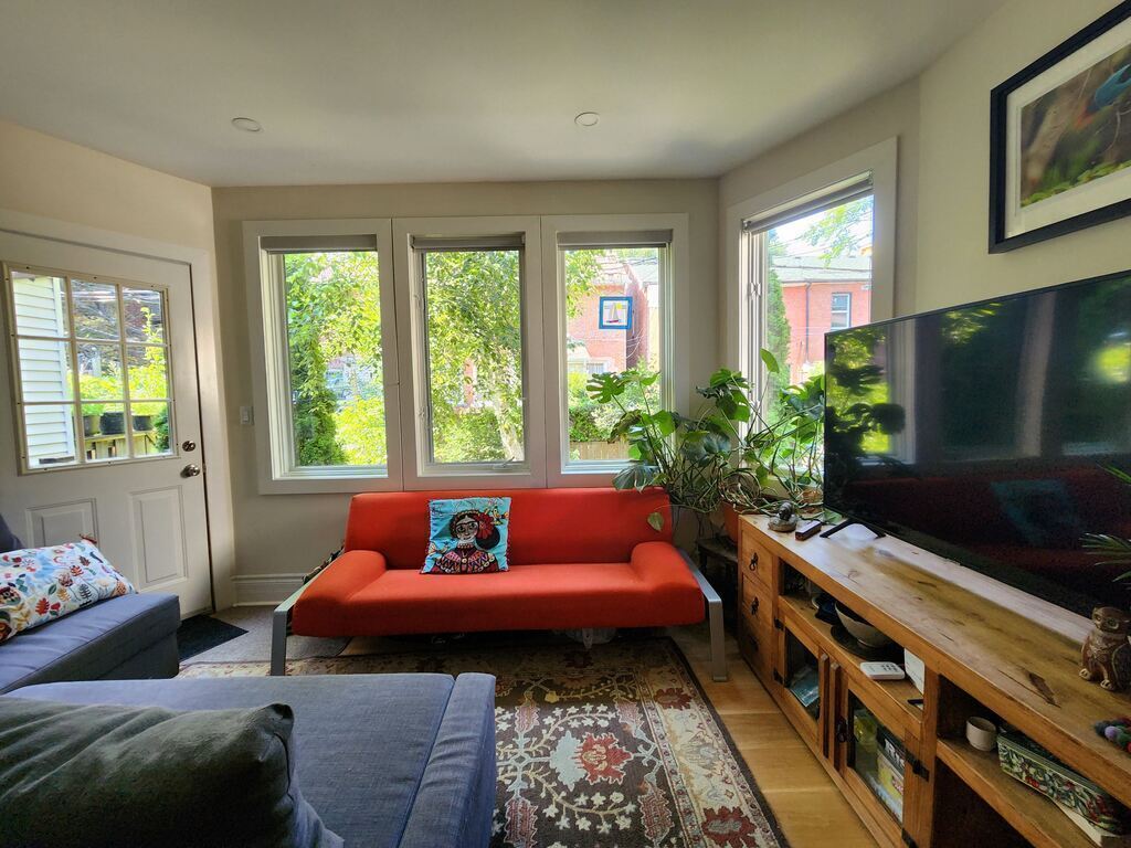 Sunroom on the first floor
