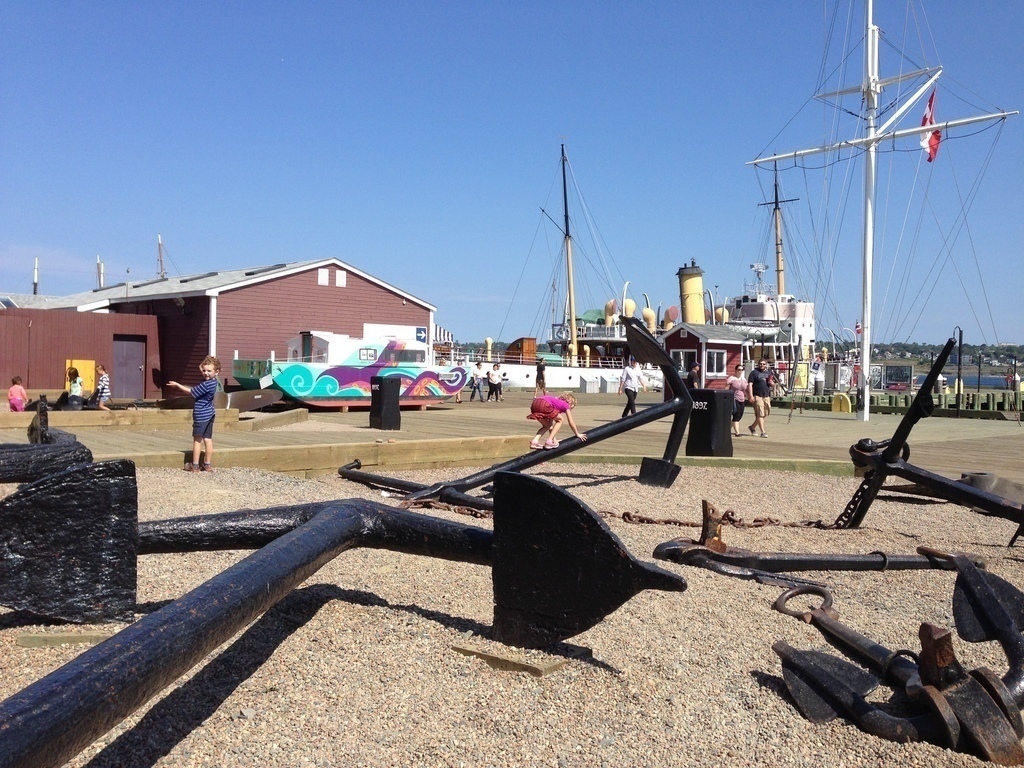 Exploring the Boardwalk in front of the Maritime Musem of the Altantic, which has a great Titantic Exhibit (10 min drive/25 min 