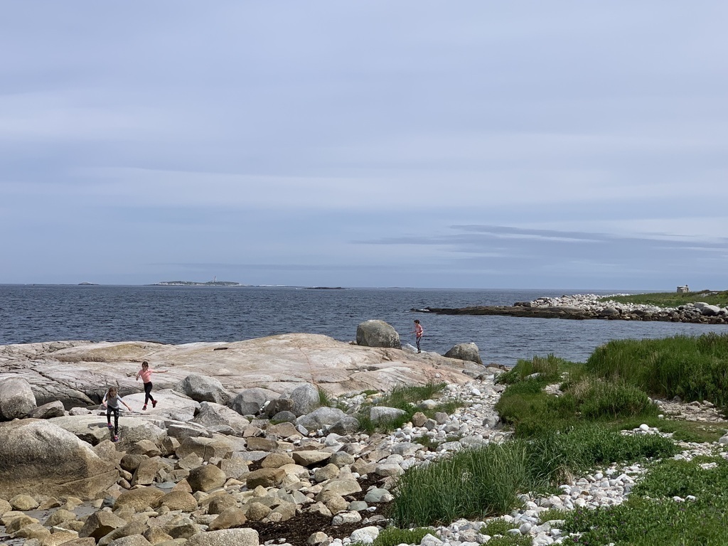 Hiking and exploring the rocks at Crystal Crescent Beach (30 minutes drive)