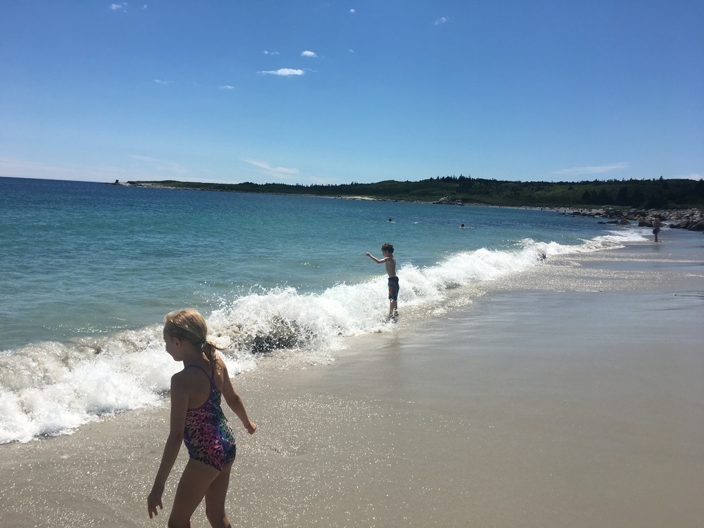 Crystal Crescent Beach in summer (30 min drive)