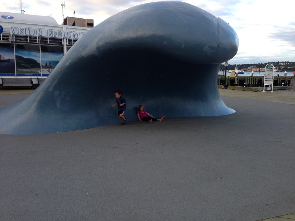 The Halifax Boardwalk "Wave" - fun to try to climb to the top! (10 min drive/ 25 min walk)
