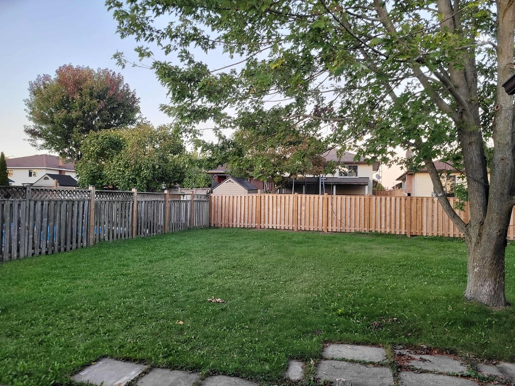 Large fenced in back yard