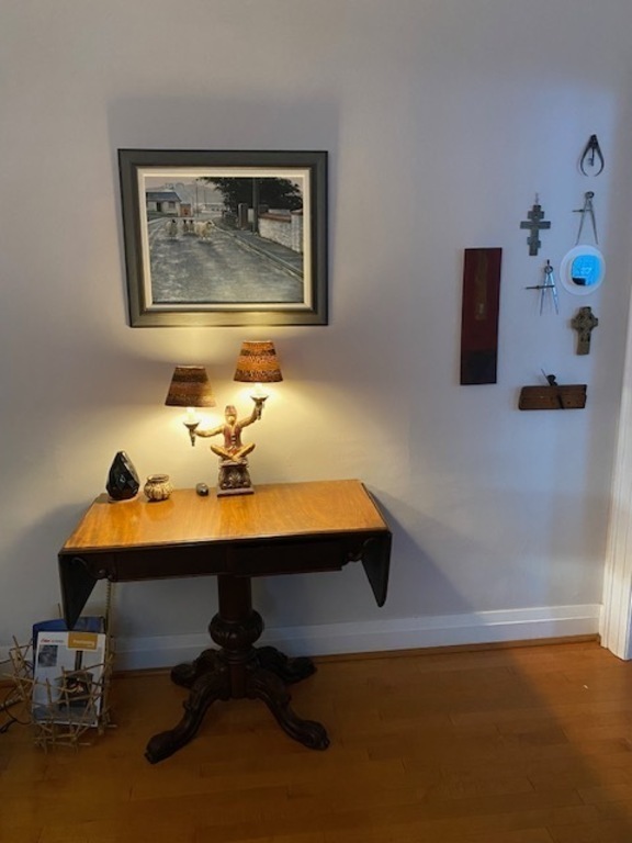 Our home is full of whimsy and original art. 