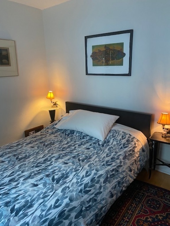 Second bedroom has double bed. 