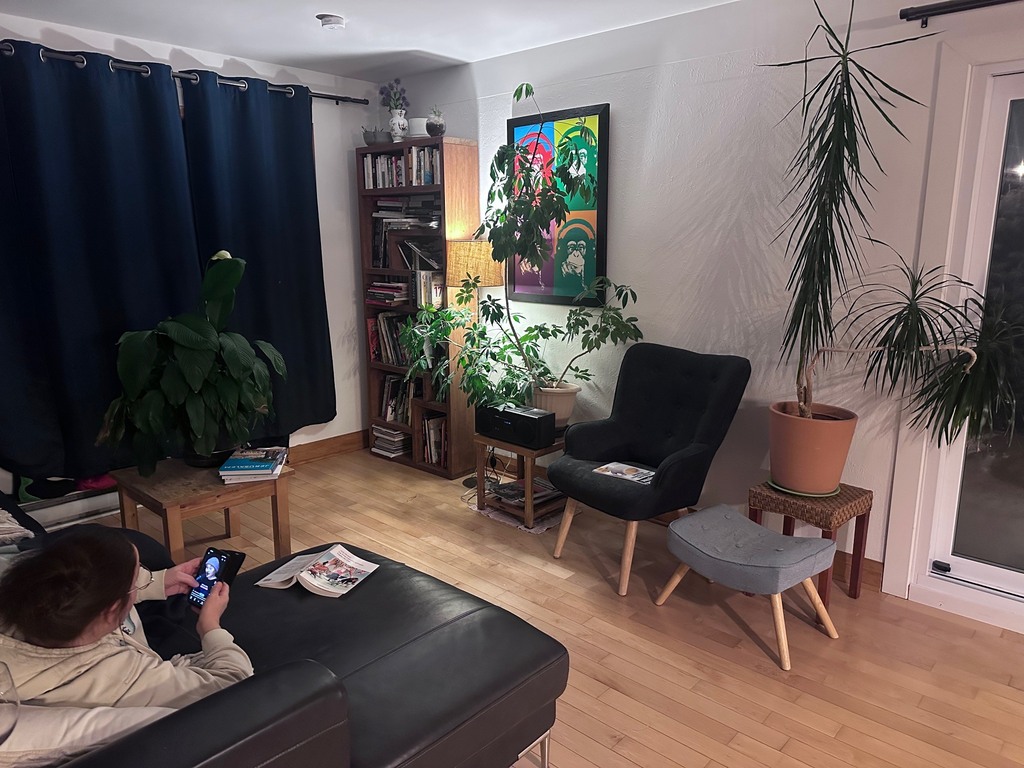 One of 2 living rooms