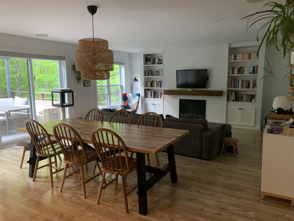 Open-concept living area 
