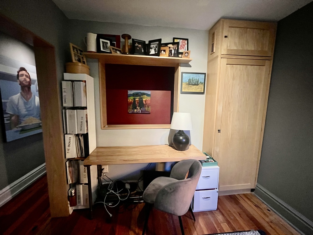 dedicated work space on the second floor
