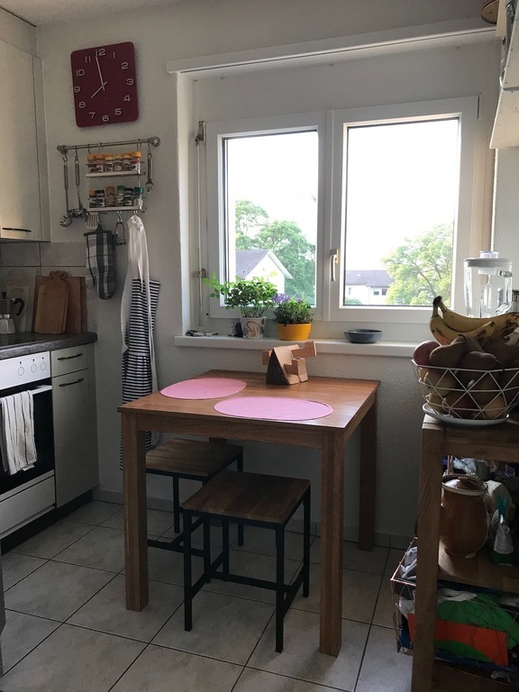kitchen with contemporary banana