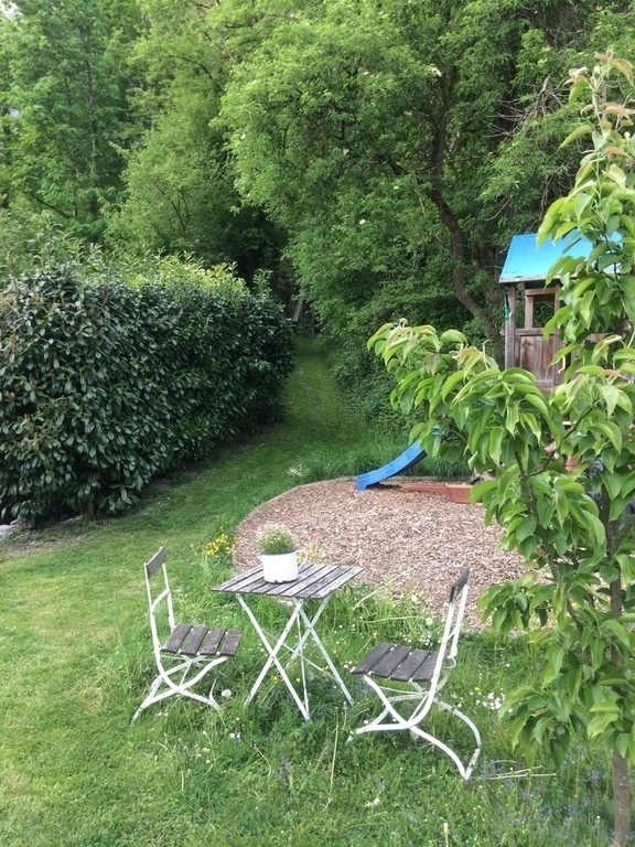 behind the house - with path to the forest