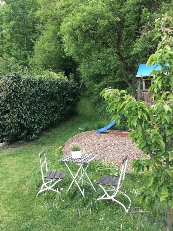 behind the house - with path to the forest