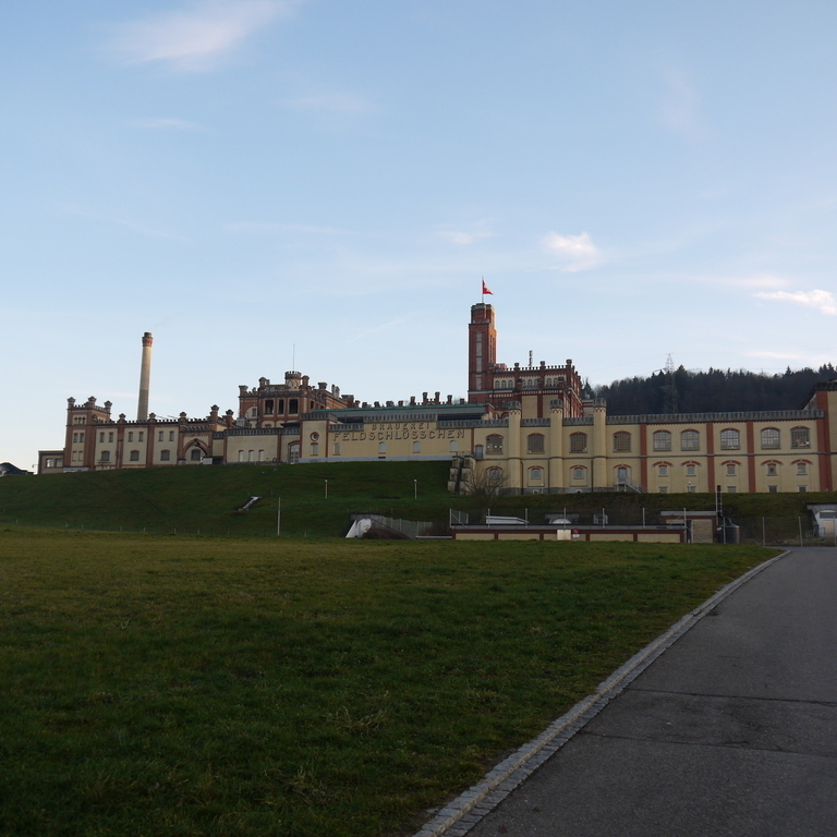 Switzerland's biggest beer brewery in Rheinfelden (Feldschlösschen)