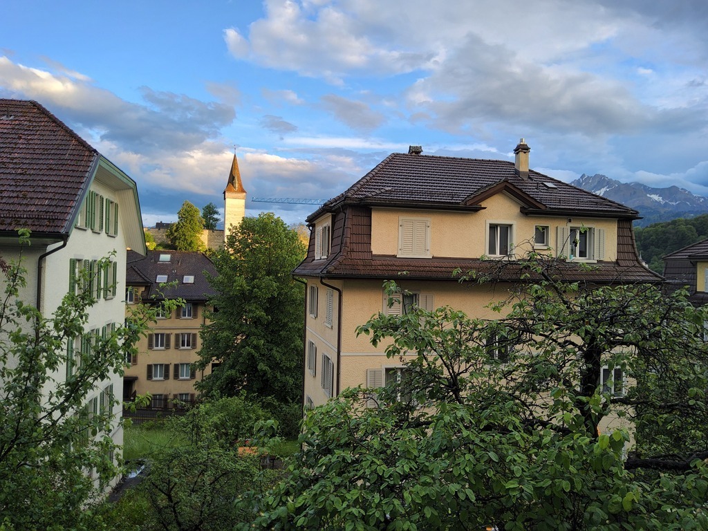 Sicht vom Schlafzimmer/View from bedroom