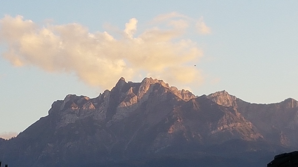 Mount Pilate (Berg Pilatus) view from our balcony