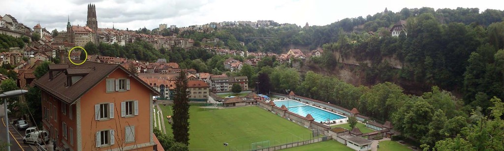 location of the house (marked with circle)