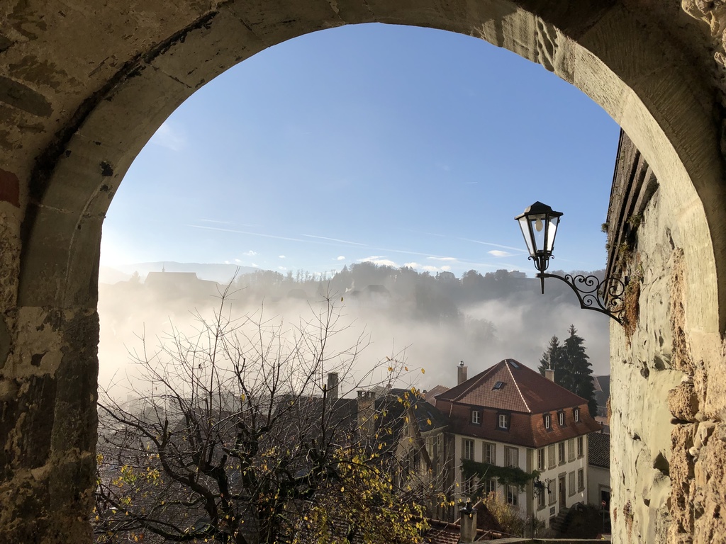 house on a november morning