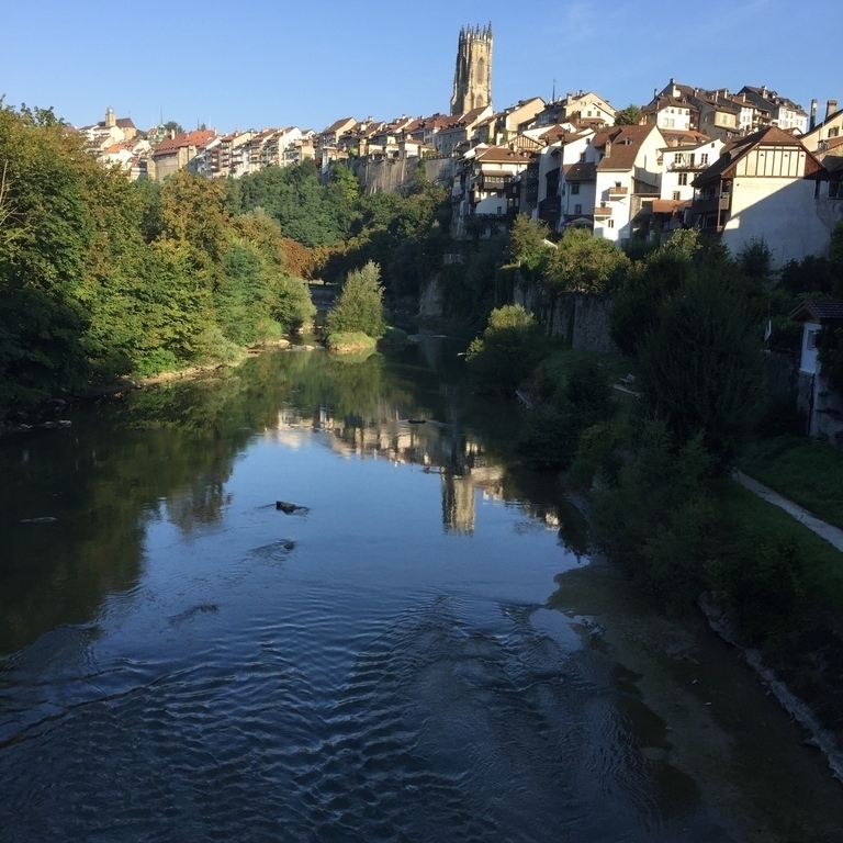 Fribourg, at the river Sarine